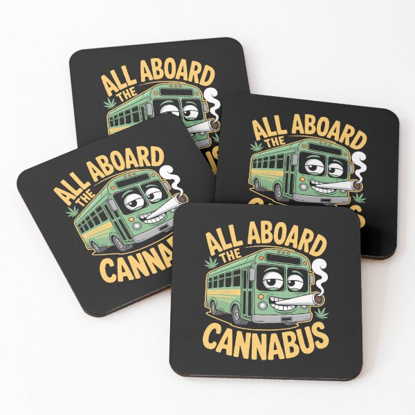 Item preview, Stoner Bus All Aboard The Cannabus Weed Humor 420 Cannabis Bus designed and sold by b3ida-zl.