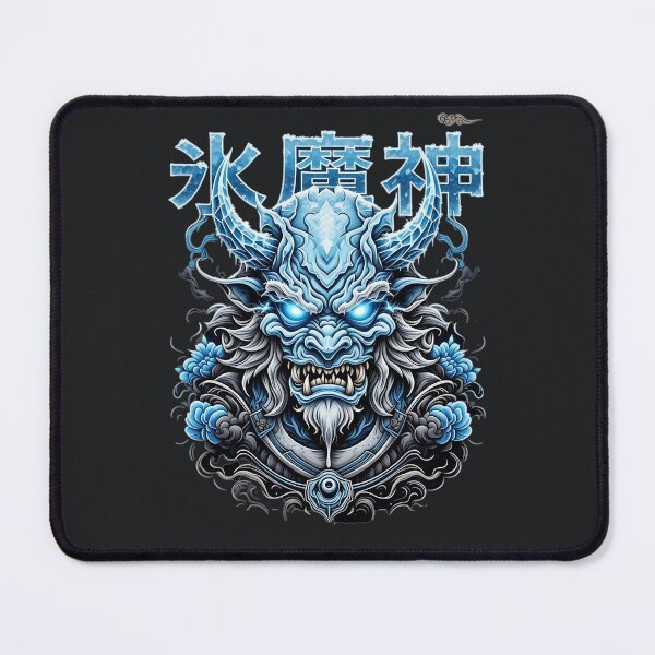 Item preview, Frozen Demon – Icy Japanese Oni Monster Fantasy Warrior designed and sold by Taans-Creation.
