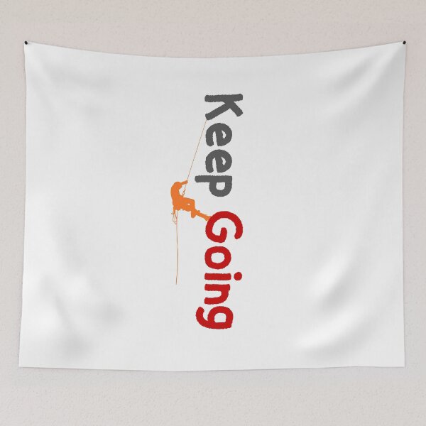 Item preview, Keep Going Rock Climber designed and sold by Logic to Canvas.