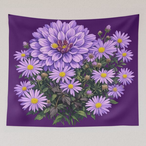 Item preview, Purple Aster Bloom designed and sold by Silver  Stone.
