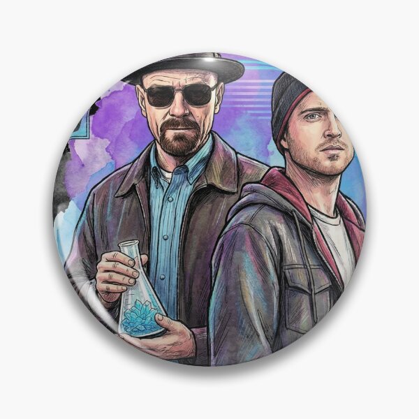 Item preview, Jesse Pinkman and Walter White Breaking Bad Lab Partners Art designed and sold by Senpaiwaves.
