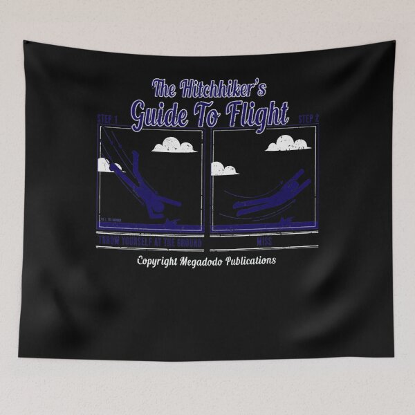 Item preview, The Hitchhiker's A Guide To Flight Copyright Megadodo Publications Throw Yourself At The Ground Miss  designed and sold by H3arthack3r.