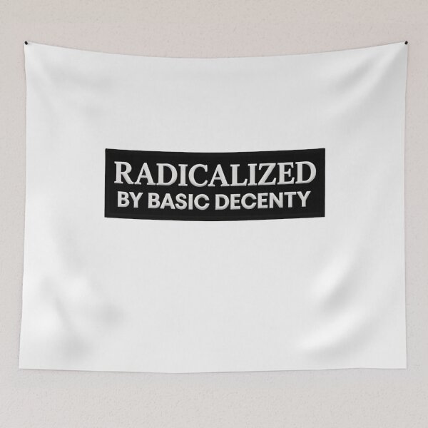 Item preview, ُEmbroidery Radicalized By Basic Decency Inspires Change Through Solidarity designed and sold by SkeletonsDanger.