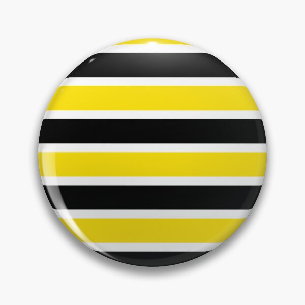 Item preview, Vivid Yellow, Black and White Horizontal Stripes Pattern designed and sold by PurplleArtz .
