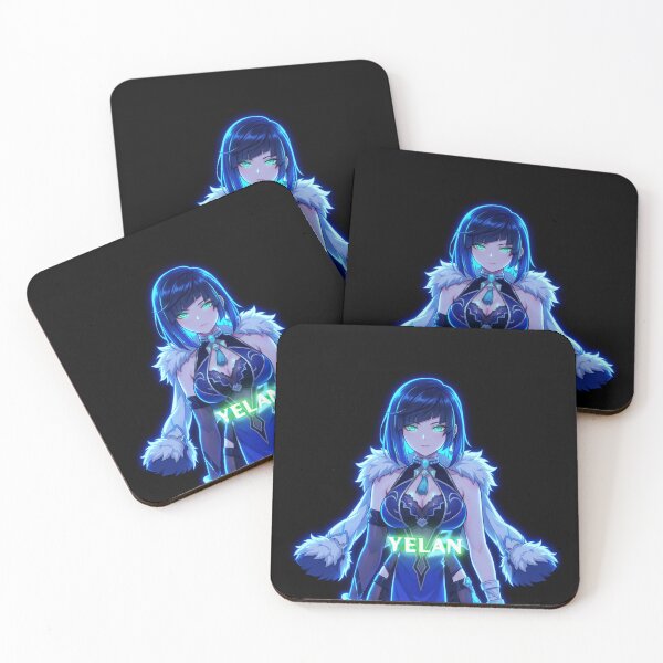 Item preview, Neon Nightshade Yelan - Fan Art Portrait designed and sold by EWCY store.