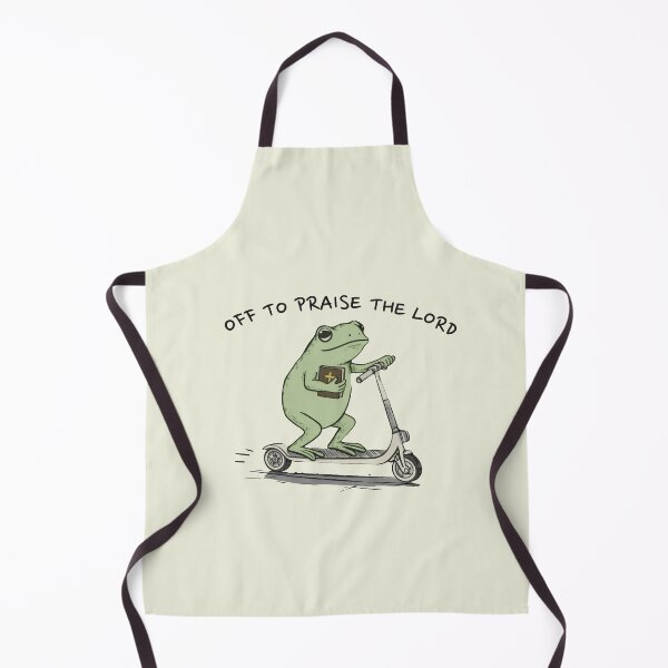 Item preview, Off To Praise The Lord Retro Frog Animal Funny Bible Verse designed and sold by Kovav.