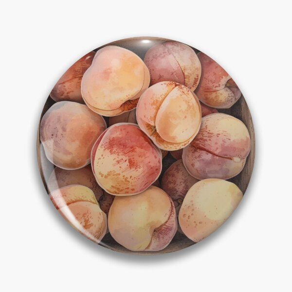 Item preview, Fresh Peaches in Rustic Wooden Box designed and sold by TinyWarmThing.