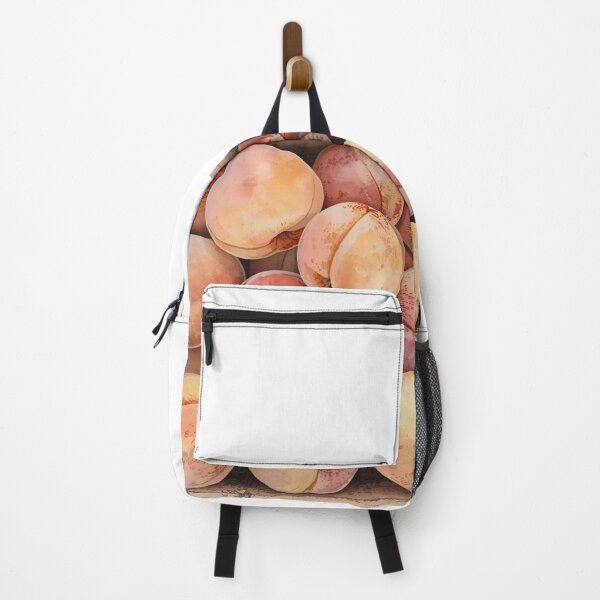 Item preview, Fresh Peaches in Rustic Wooden Box designed and sold by TinyWarmThing.