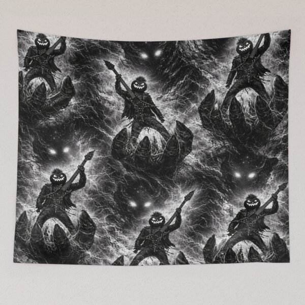 Item preview, Headless Horseman Lord of the Void – Gothic Metal Halloween Art designed and sold by TheHorsemanRidesAgain.