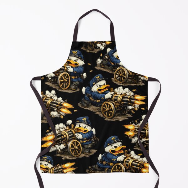 Item preview, Angry Duck With Gun Funny Dark Humor Cartoon Pattern Design designed and sold by AuraloomAtelier.