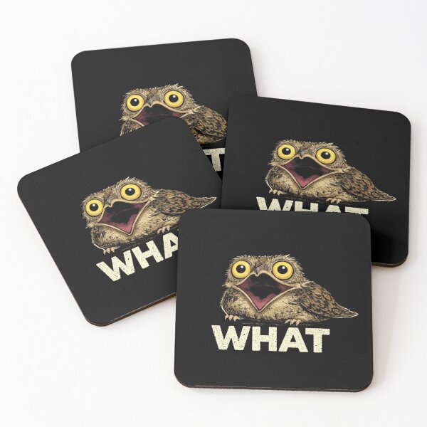 Item preview, WHAT Potoo Bird – Funny Reaction Meme designed and sold by LoppiPrintShop.