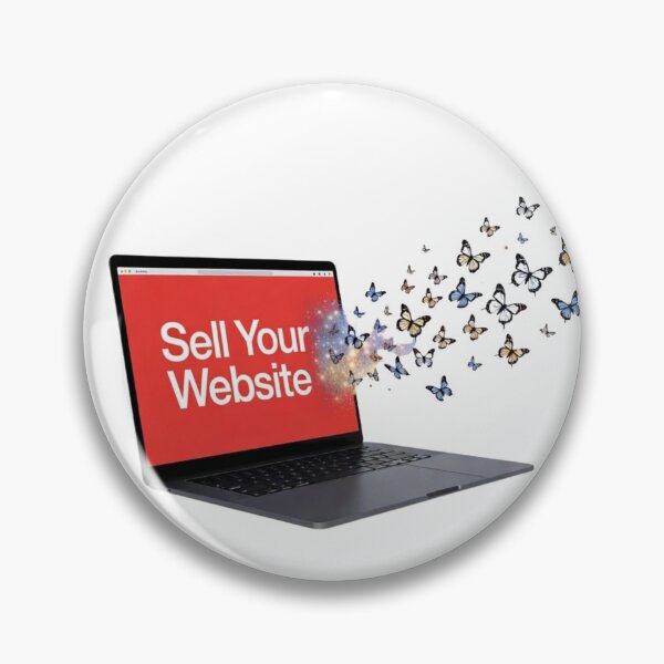Item preview, Sell Your Website | Online Business Growth Sticker designed and sold by inkflair2.