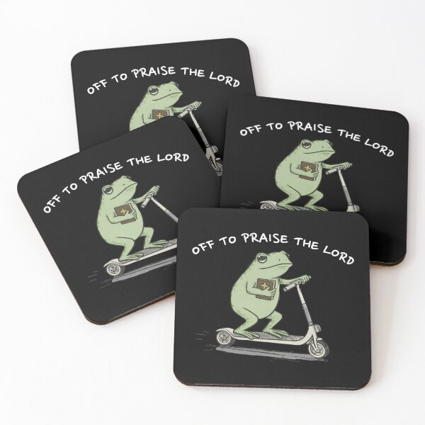 Item preview, Off To Praise The Lord Retro Frog Animal Funny Bible Verse 2 designed and sold by Kovav.