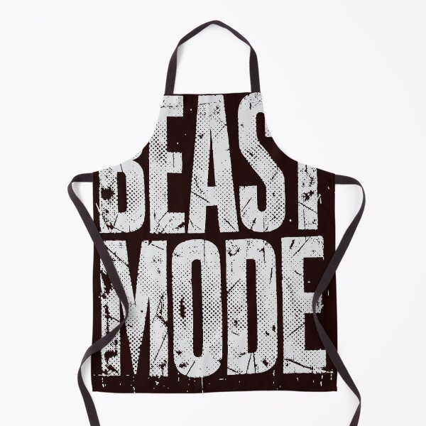 Item preview, Beast Mode ON White Grunge Distressed Text Black Background designed and sold by Dejbar.