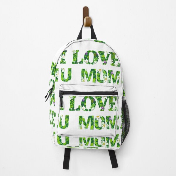 Item preview, I Love U Mom - Floral Botanical Mother Love Typography Art Print designed and sold by DesignArtist.ia.