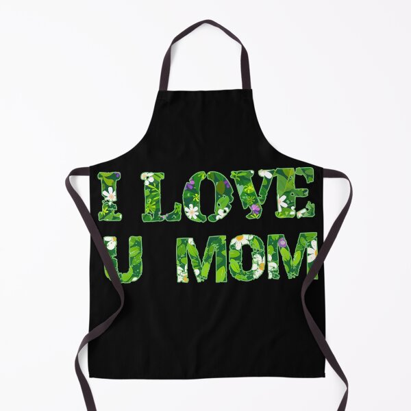 Item preview, I Love U Mom - Floral Botanical Mother Love Typography Art Print designed and sold by DesignArtist.ia.