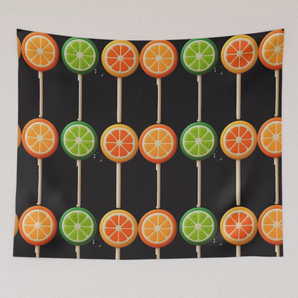 Item preview, Colorful Citrus Fruit Lollipop Candy Sweet Art designed and sold by JayuSoul 자유Soul.