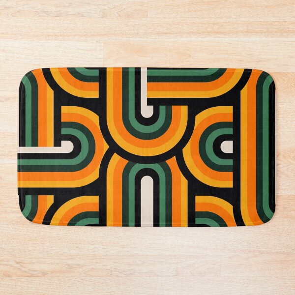 Item preview, Retro 1960's-1970's Vibrant Orange And Green Designs designed and sold by DEC02.