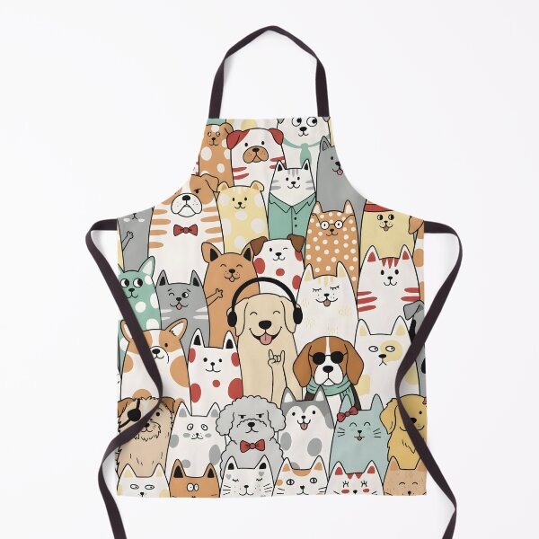 Item preview, Cool Cats and Dogs Hand-Drawn Doodle Art designed and sold by PholPol1959.