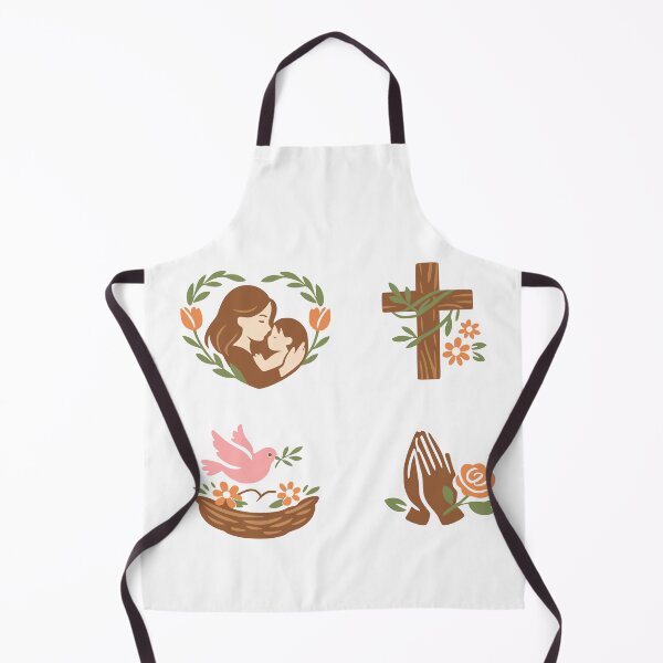 Item preview, Faithful Mother's Day Sticker Pack in Warm Earth Tones designed and sold by FunFitLife Studio.