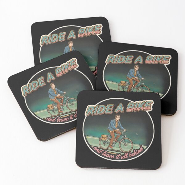 Item preview, Ride A Bike And Leave It All Behind - Retro Cycling Art designed and sold by Stefanrajzer.