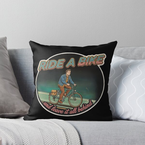 Item preview, Ride A Bike And Leave It All Behind - Retro Cycling Art designed and sold by Stefanrajzer.