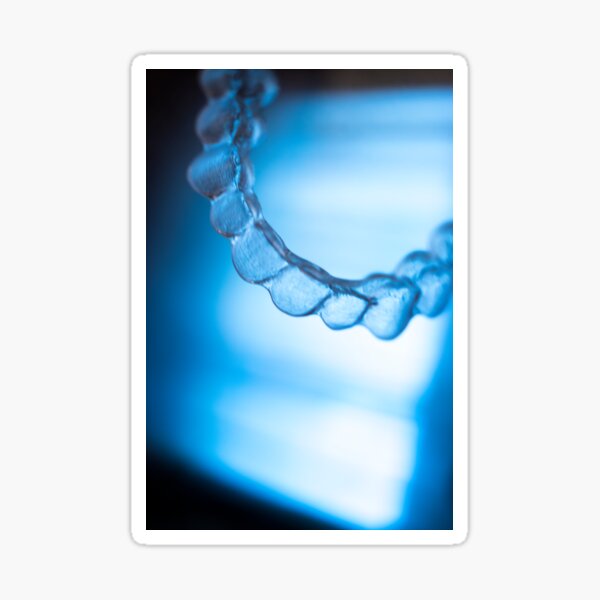 Invisible dental teeth aligners Sticker