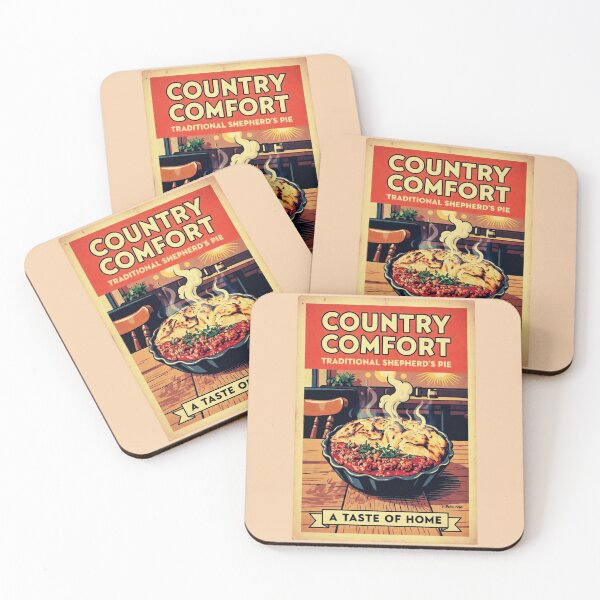 Item preview, Country Comfort Traditional Shepherd's Pie - Vintage Retro Kitchen Poster Art designed and sold by David Brookes Digital.