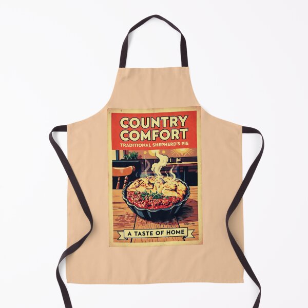 Item preview, Country Comfort Traditional Shepherd's Pie - Vintage Retro Kitchen Poster Art designed and sold by David Brookes Digital.