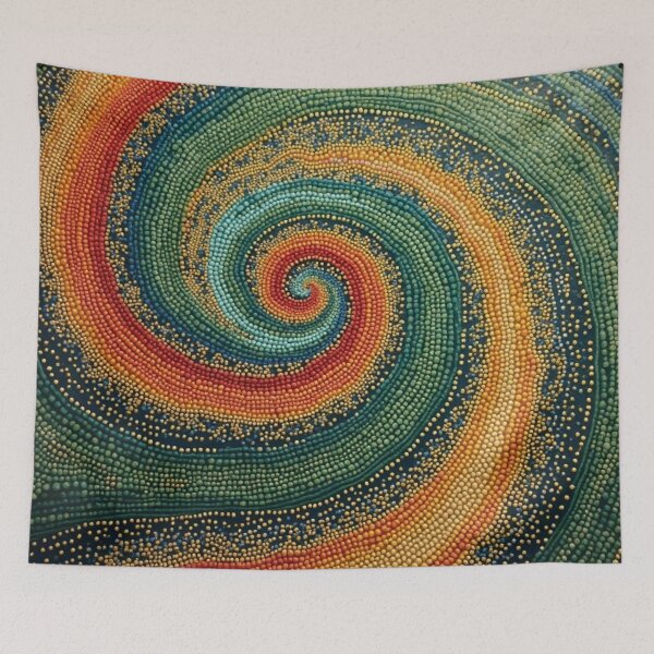 Item preview, Aboriginal Inspired Dot Art - The Whirlpool designed and sold by GrinGalore.