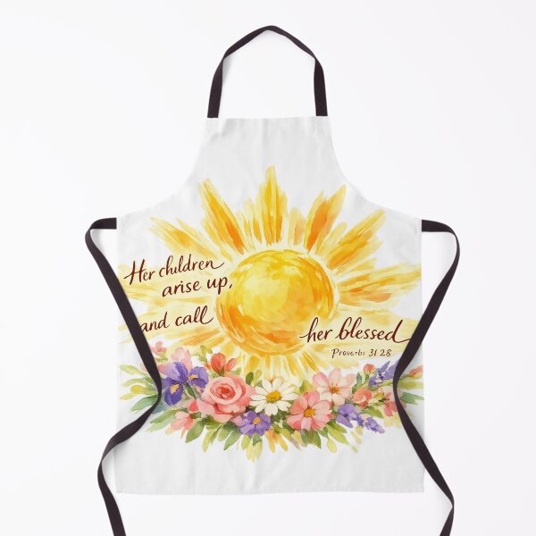 Item preview, Mother's Day Radiant Sun and Flowers Bible Verse designed and sold by FunFitLife Studio.