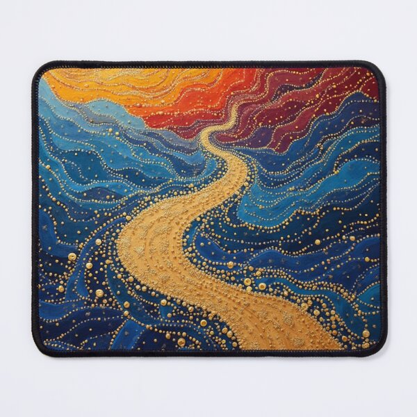 Item preview, Aboriginal Inspired Dot Art - Ocean Solar Path designed and sold by GrinGalore.