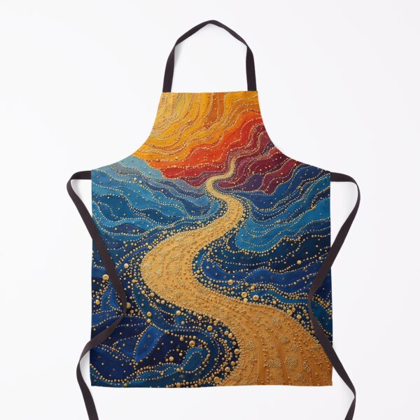 Item preview, Aboriginal Inspired Dot Art - Ocean Solar Path designed and sold by GrinGalore.