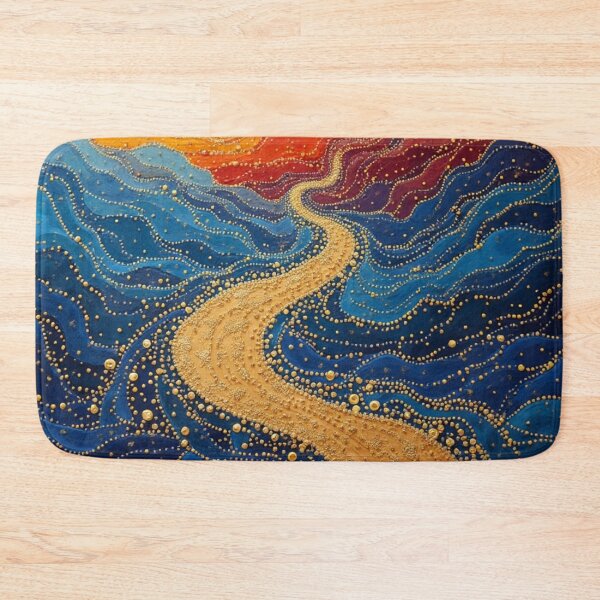 Item preview, Aboriginal Inspired Dot Art - Ocean Solar Path designed and sold by GrinGalore.