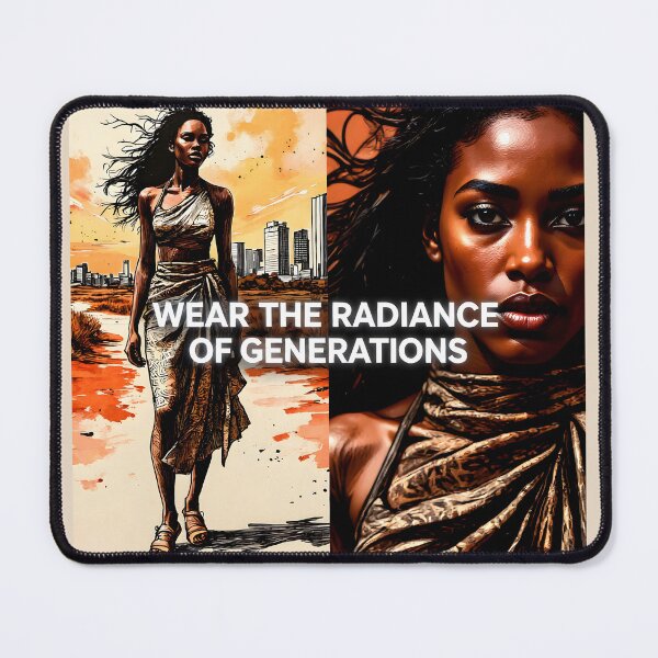 Item preview, Wear the Radiance of Generations — Split‑Screen Portrait of Determination & Heritage designed and sold by Creative-RE.