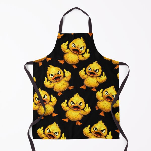 Item preview, Duck You Funny Angry Duck Cartoon Pattern Design designed and sold by AuraloomAtelier.