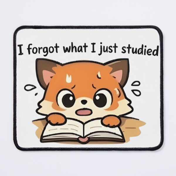 Item preview, Adorable Kawaii Fox Student: I forgot what I just studied designed and sold by Trendora90.