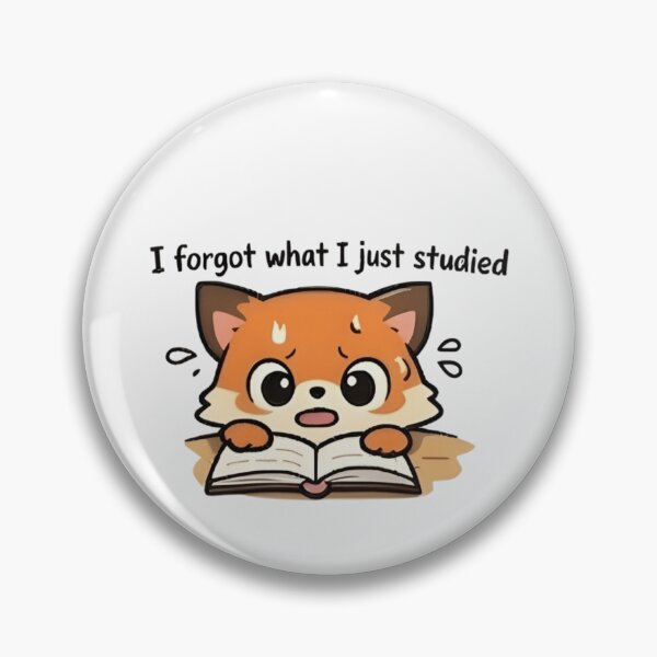 Item preview, Adorable Kawaii Fox Student: I forgot what I just studied designed and sold by Trendora90.