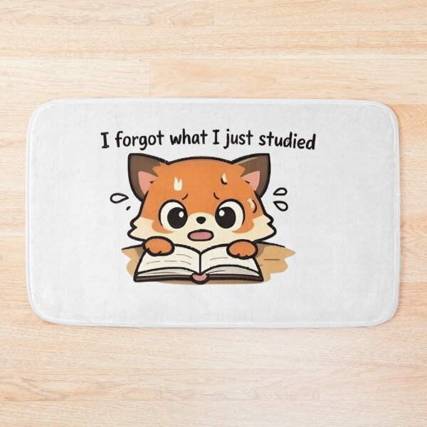 Item preview, Adorable Kawaii Fox Student: I forgot what I just studied designed and sold by Trendora90.
