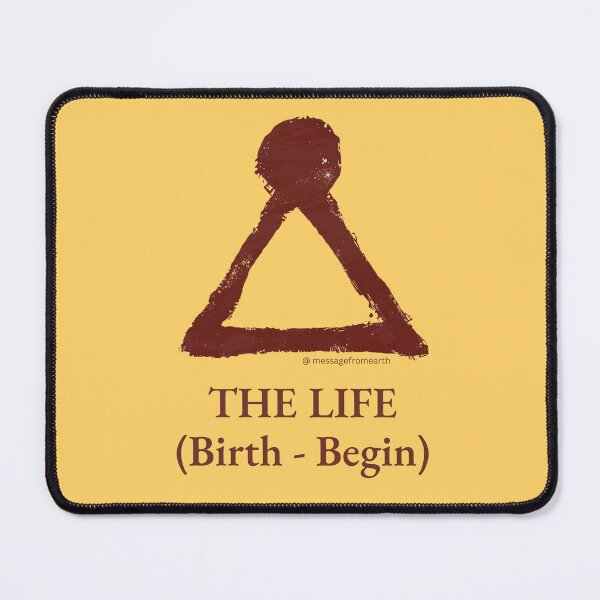 Item preview, Life - Neolithic Cipher - Birth and Begin - Minimalist T-Shirt - #1 designed and sold by Message from Earth.