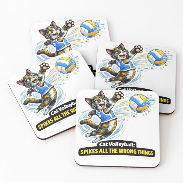 Item preview, Cat Volleyball Sticker | Spikes Wrong Things designed and sold by Gentlestate.