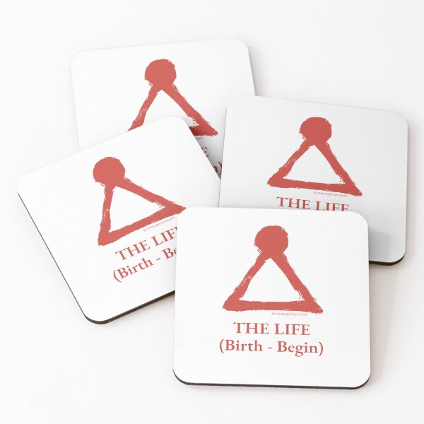 Item preview, Life - Neolithic Cipher - Birth and Begin - Minimalist T-Shirt - #2 designed and sold by Message from Earth.