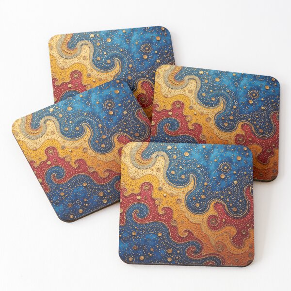 Item preview, Aboriginal Inspired Dot Art - Ocean Lava designed and sold by GrinGalore.