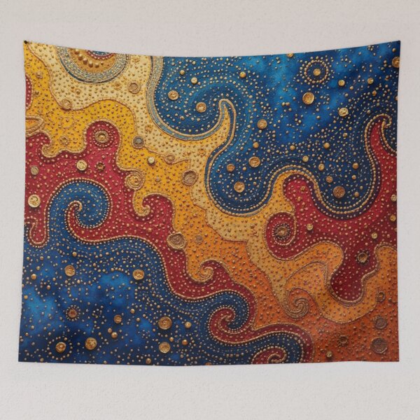 Item preview, Aboriginal Inspired Dot Art - Ocean Lava designed and sold by GrinGalore.