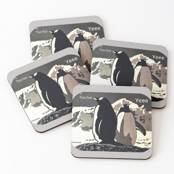 Item preview, Penguins on a melting glacier designed and sold by abc-mar.