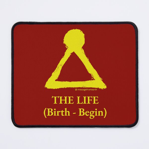 Item preview, Life - Neolithic Cipher - Birth and Begin - Minimalist T-Shirt - #3 designed and sold by Message from Earth.