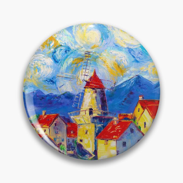 Item preview, The Old Windmill in the Mountains designed and sold by Natalia_Shchip.