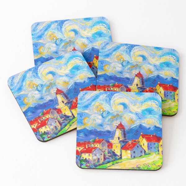 Item preview, The Old Windmill in the Mountains designed and sold by Natalia_Shchip.