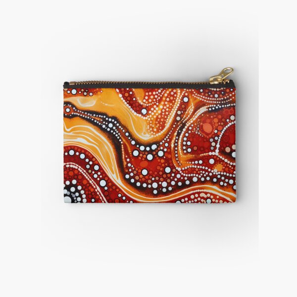 Item preview, Aboriginal Inspired Dot Art - Volcanic Lava Pattern designed and sold by GrinGalore.