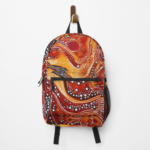 Item preview, Aboriginal Inspired Dot Art - Volcanic Lava Pattern designed and sold by GrinGalore.